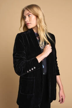 Velvet Blazer -Blue Illusion 6A VELVETBLAZER5799