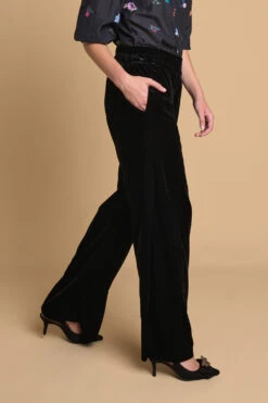 Velvet Straight Leg Pant -Blue Illusion 6A VELVETSTRAIGHTLEGPANT5701