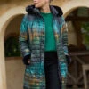 Reversible Longline Puffer -Blue Illusion 6B 23.04.21.Blue .Illusion8873edit