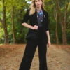 Velvet Straight Leg Pant -Blue Illusion 6B 23.04.21.Blue .Illusion9303edit