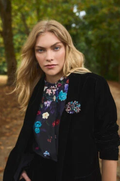 Velvet Blazer -Blue Illusion 6B 23.04.21.Blue .Illusion9325edit