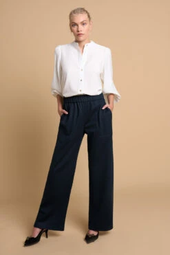 Boiled Wool Pant 9 Boiled Wool Pant -Blue Illusion 6B BOILEDWOOLTROUSER8487