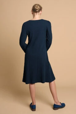 Jersey Swing Hem Dress -Blue Illusion 6B JERSEYSWINGHEMDRESS7888