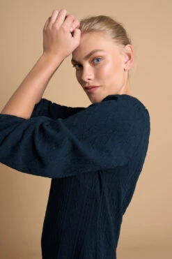 Jersey Swing Hem Dress -Blue Illusion 6B JERSEYSWINGHEMDRESS7933