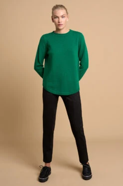 Merino Crew Neck Jumper -Blue Illusion 6B MERINOCREWNECKJUMPER7973