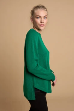 Merino Crew Neck Jumper -Blue Illusion 6B MERINOCREWNECKJUMPER8005