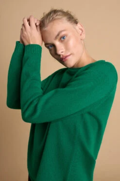 Merino Crew Neck Jumper -Blue Illusion 6B MERINOCREWNECKJUMPER8028