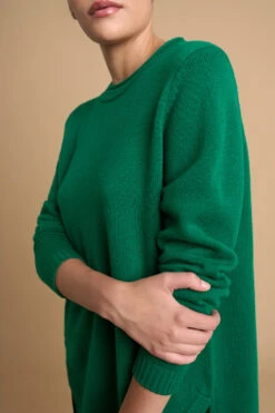 Merino Crew Neck Jumper -Blue Illusion 6B MERINOCREWNECKJUMPER8040