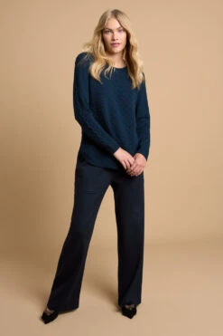 Wool Popcorn Jumper 15 Wool Popcorn Jumper -Blue Illusion 6T MERINOWOOLPOPCORNJUMPER7377