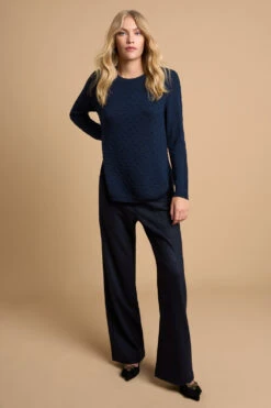 Wool Popcorn Jumper 11 Wool Popcorn Jumper -Blue Illusion 6T MERINOWOOLPOPCORNJUMPER7387