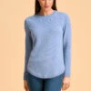 Hand Embroidered Wool Jumper -Blue Illusion 7A HANDEMBROIDEREDWOOLJUMPER 2652