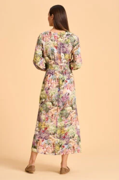 Printed Maxi Dress -Blue Illusion 7A PRINTEDMAXIDRESS 2270