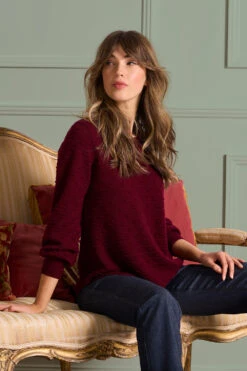 Merino Wool Balloon Sleeve Jumper