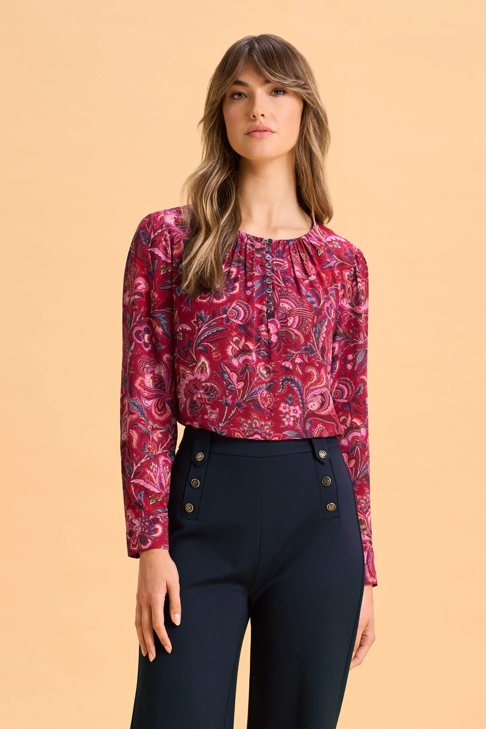 Button Detail Blouse 6 Button Detail Blouse - Image 4