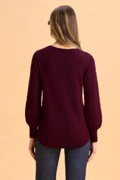 Merino Wool Balloon Sleeve Jumper 14 Merino Wool Balloon Sleeve Jumper -Blue Illusion 7B MERINOWOOLBALLOONSLEEVEJUMPER 0676