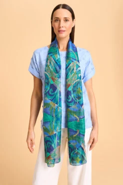 Carrelage Silk Scarf -Blue Illusion 8A CARRELAGESILKSCARF 2098