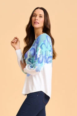 Printed Cotton Knit 12 Printed Cotton Knit -Blue Illusion 8A PRINTEDCOTTONKNIT 511