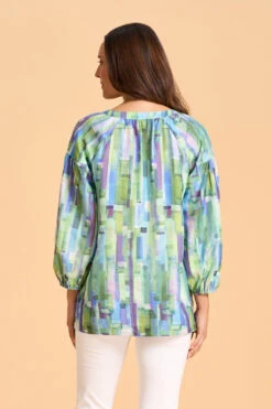 Puff Sleeve Top 12 Puff Sleeve Top -Blue Illusion 8A PUFFSLEEVETOP 199