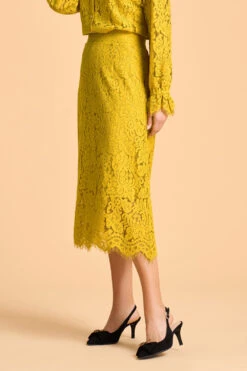 A-Line Lace Midi Skirt 10 A-Line Lace Midi Skirt -Blue Illusion 8B ALINELACEMIDISKIRT 1740