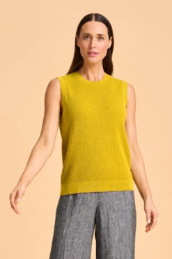 Silk Blend Knit Tank -Blue Illusion 8B SILKBLENDKNITTANK 1110 22b478c8 b553 43b8 8045 0d5da525b2a4