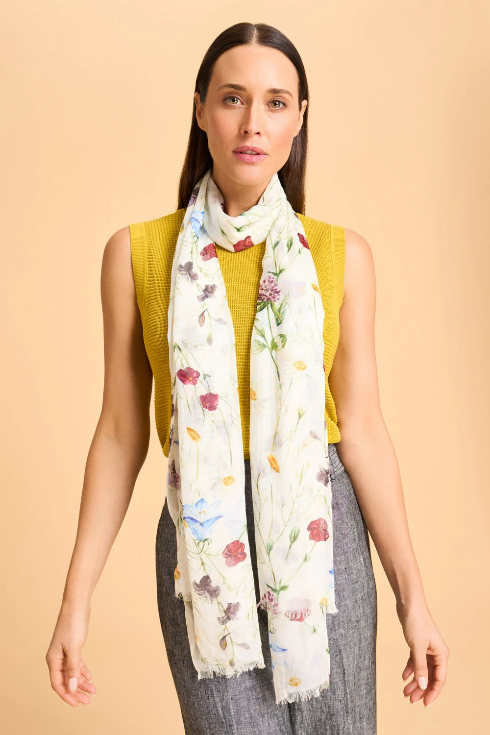 Spring Floral Printed Scarf 4 Spring Floral Printed Scarf - Image 2