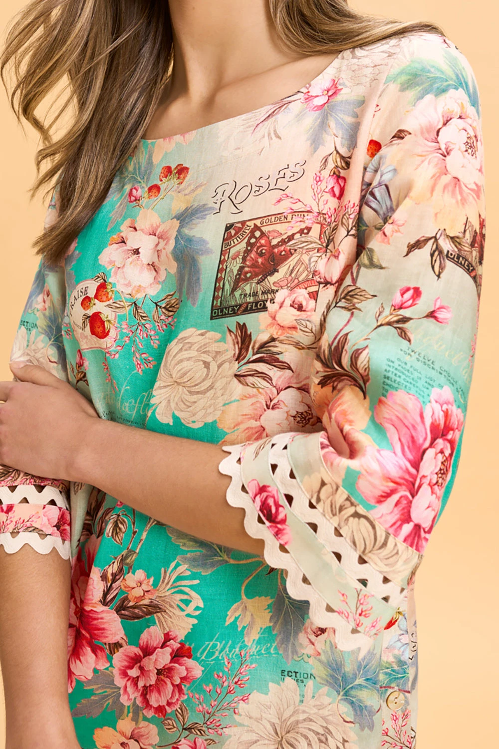 Linen Cuff Detail Top 9 Linen Cuff Detail Top - Image 7