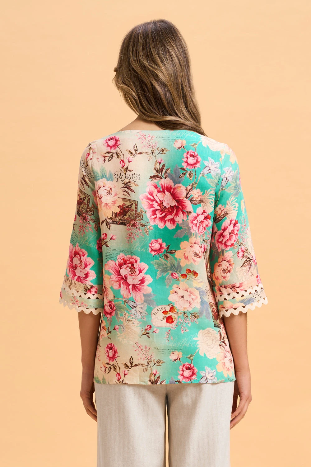 Linen Cuff Detail Top 8 Linen Cuff Detail Top - Image 6