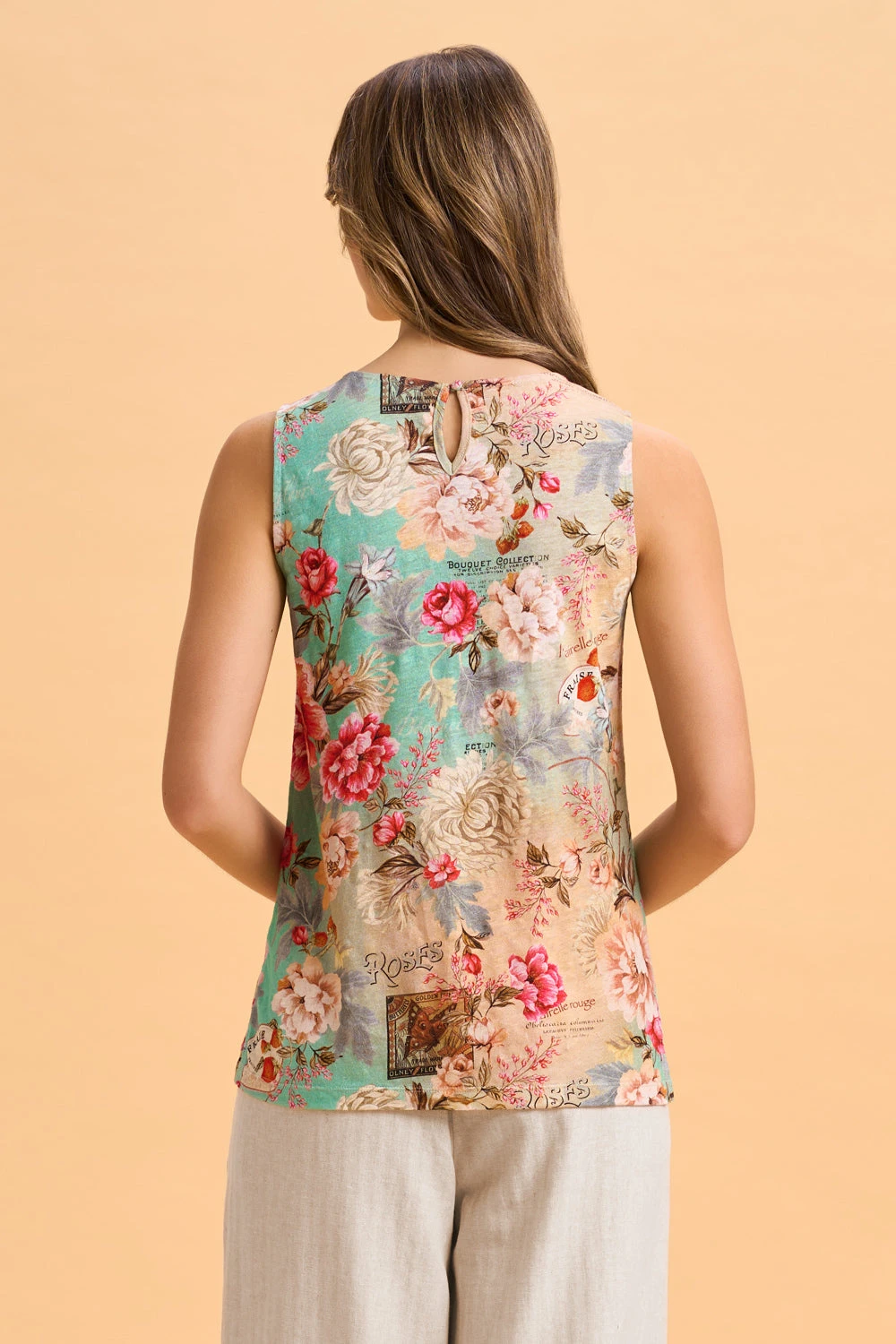 Linen Jersey Printed Cami 7 Linen Jersey Printed Cami - Image 5
