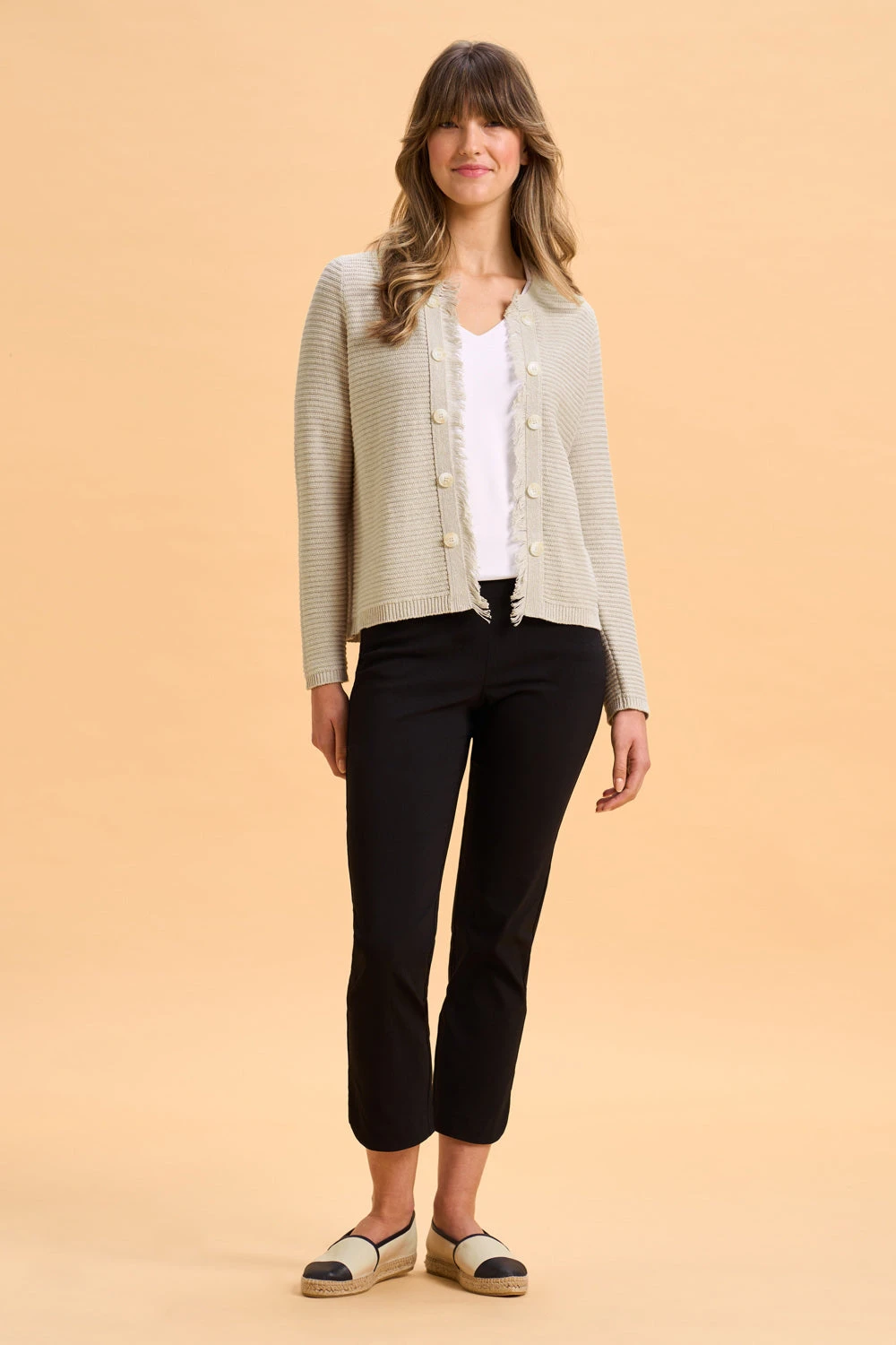 Fringe Linen Cardigan 4 Fringe Linen Cardigan - Image 2