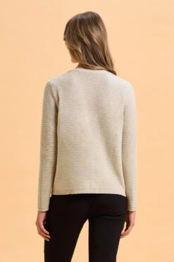 Fringe Linen Cardigan 15 Fringe Linen Cardigan -Blue Illusion 8O FRINGELINENCARDIGAN 1476