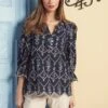 Cotton Broderie Kaftan -Blue Illusion 9A Antibes Crop Web 5