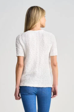 Crinkle Cotton T-Shirt -Blue Illusion 9A CRINKLECOTTONTSHIRT 0642