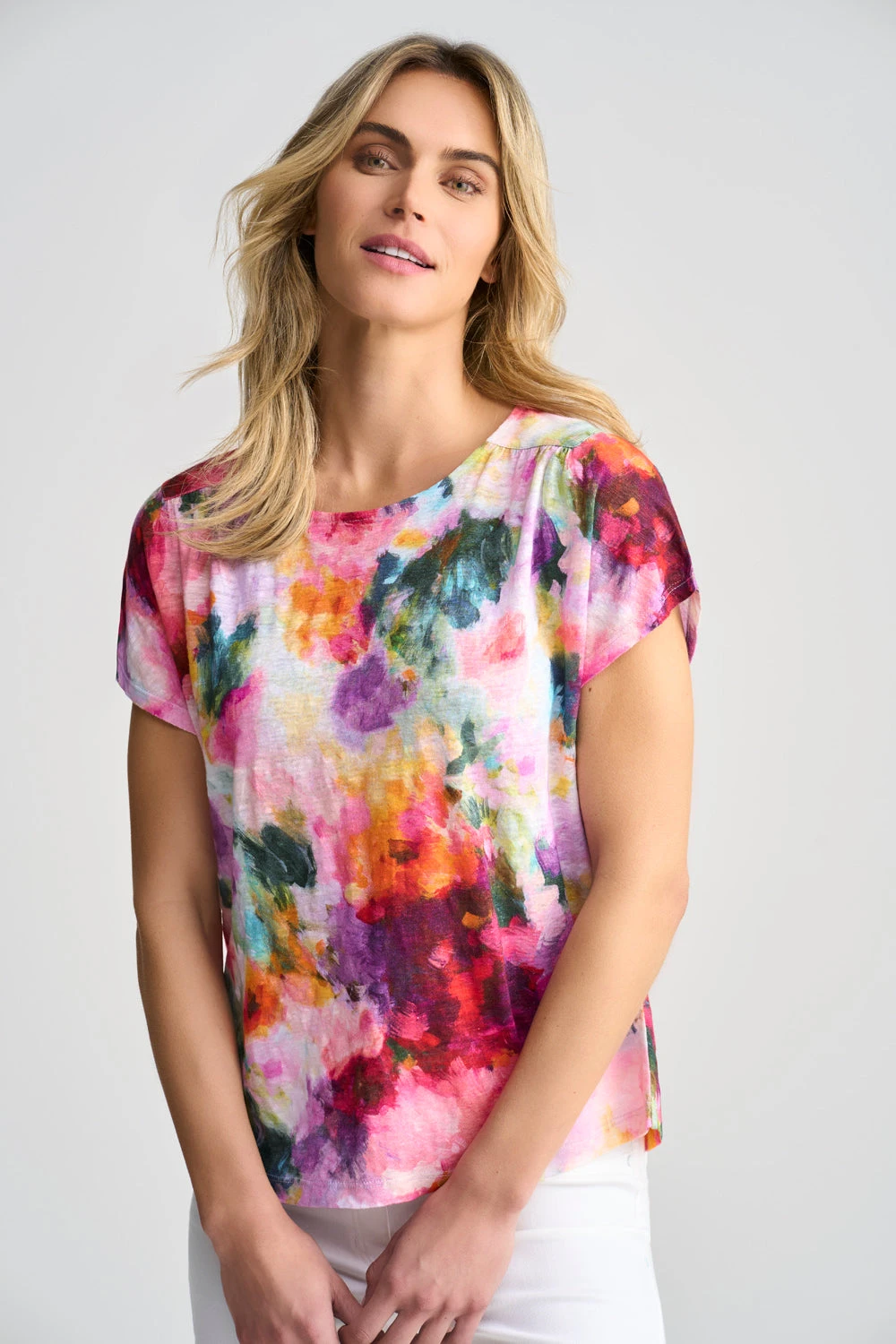 Printed Linen T-Shirt 7 Printed Linen T-Shirt - Image 5