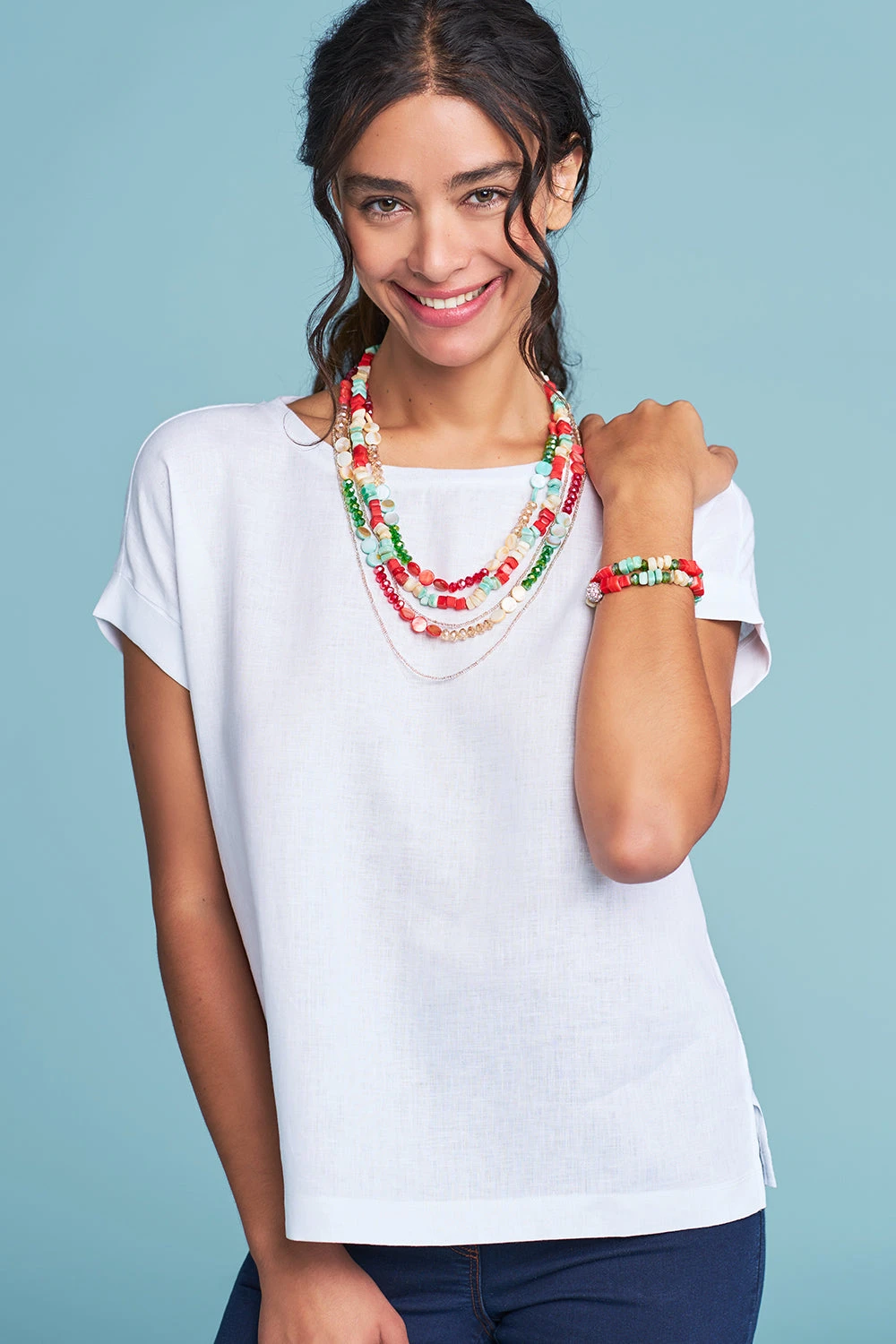 Avriel 2 In 1 Beaded Necklace 4 Avriel 2 In 1 Beaded Necklace - Image 2