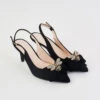Abbey Black Slingback -Blue Illusion ABBEYBLACK00001 edit