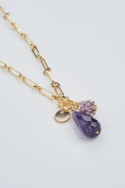 Amethyst Pendant Necklace -Blue Illusion AMETHYSTPENDANT00003