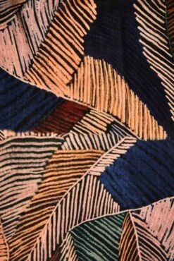 Autumn Leaves Print Scarf 7 Autumn Leaves Print Scarf -Blue Illusion AUTUMNLEAVES200002