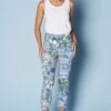 Bengajean® Printed 7/8th Skinny -Blue Illusion BENGAJEANPRINTED78SKINNY1697edit