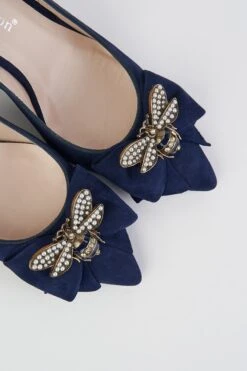 Abbey Suede Sling Back 9 Abbey Suede Sling Back -Blue Illusion BI02.069431