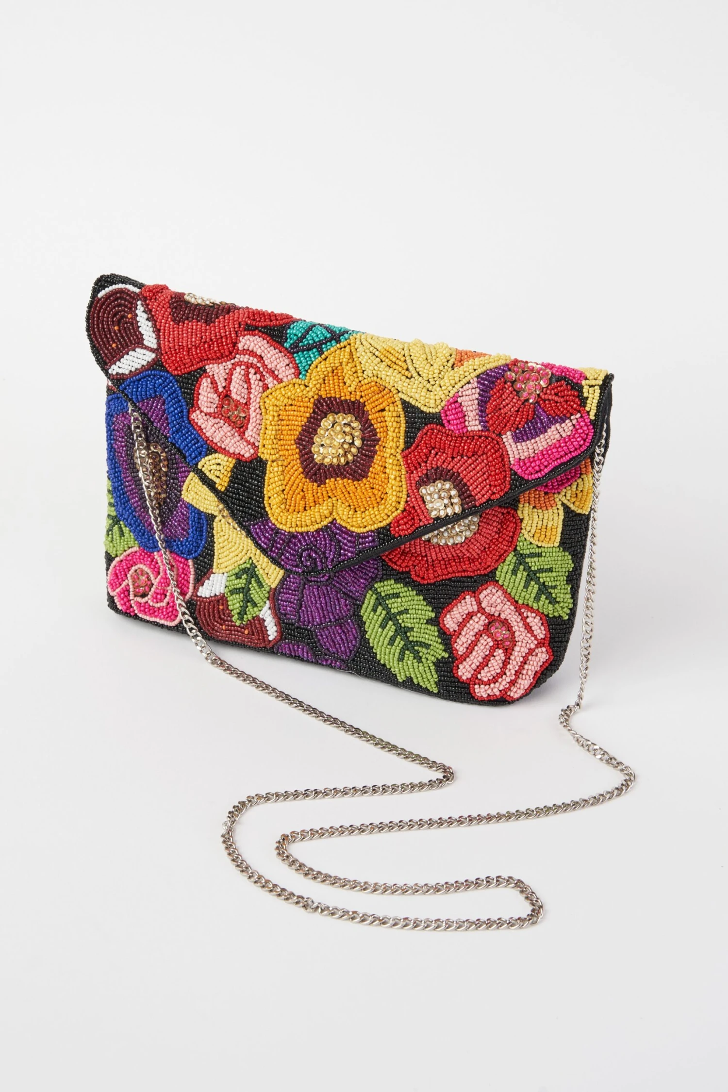 Artisan Floral Beaded Clutch 5 Artisan Floral Beaded Clutch - Image 3