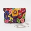 Artisan Floral Beaded Clutch 2 Artisan Floral Beaded Clutch -Blue Illusion BIe com27.016615