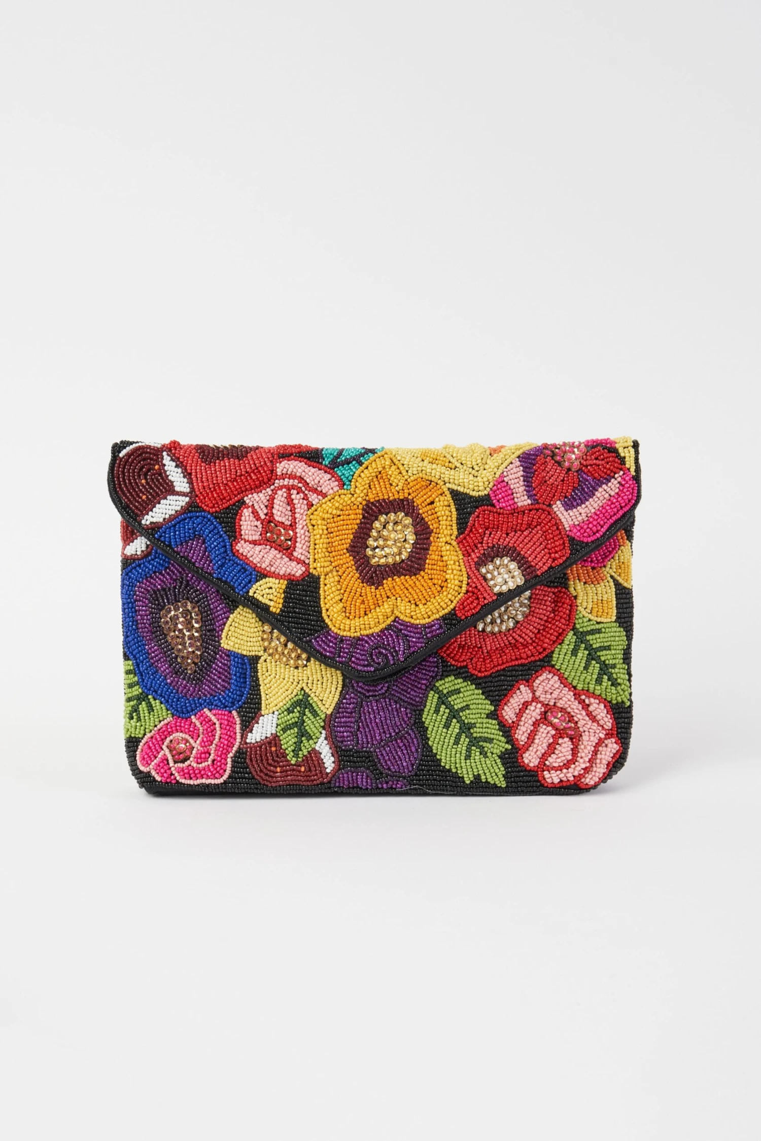 Artisan Floral Beaded Clutch 9 Artisan Floral Beaded Clutch - Image 7