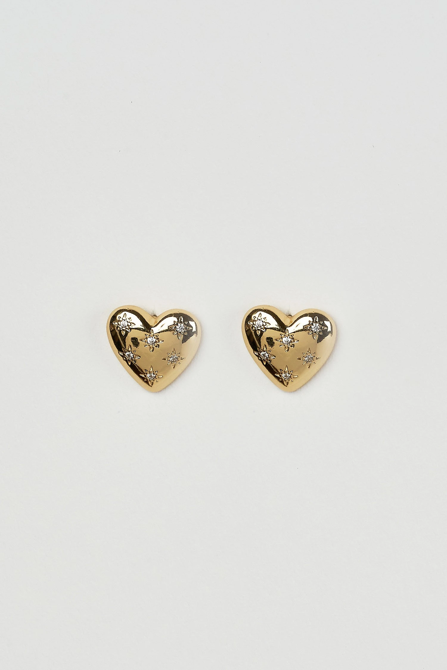 Heart Stud Earrings 3 Heart Stud Earrings