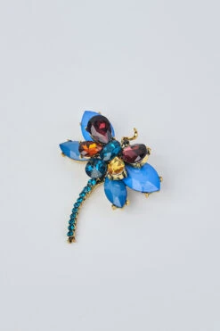 Blue Dragonfly Brooch