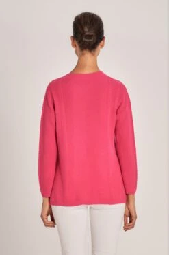 Braided Cashmere Jumper -Blue Illusion BRAIDEDCASHMEREJUMPER7096edit