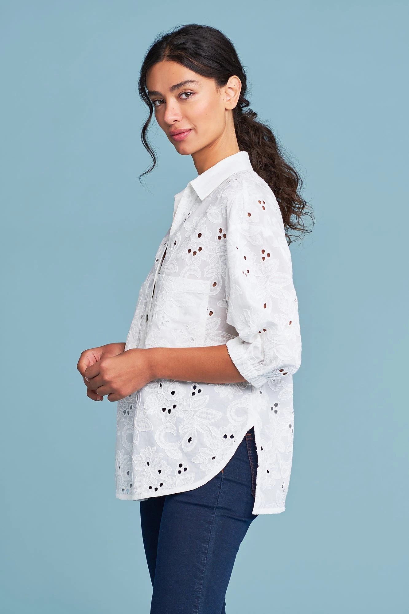 Broderie Cotton Shirt 6 Broderie Cotton Shirt - Image 4