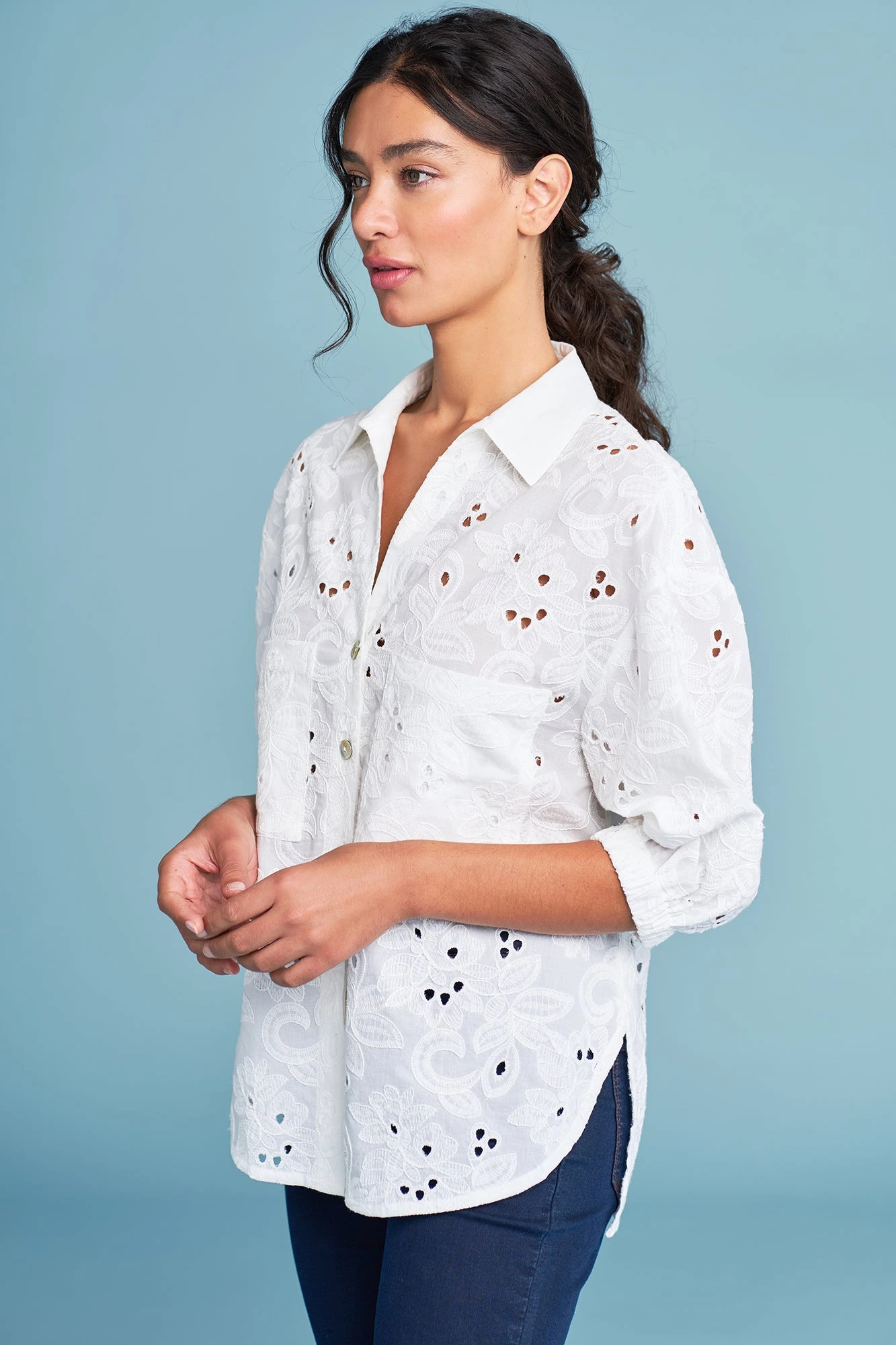 Broderie Cotton Shirt 7 Broderie Cotton Shirt - Image 5