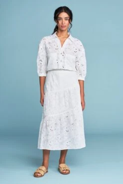 Broderie Tier Cotton Skirt 14 Broderie Tier Cotton Skirt -Blue Illusion BRODERIETIERCOTTONSKIRT2516edit