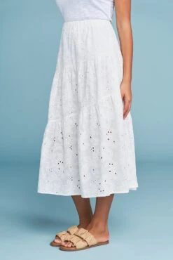 Broderie Tier Cotton Skirt 12 Broderie Tier Cotton Skirt -Blue Illusion BRODERIETIERCOTTONSKIRT2542edit