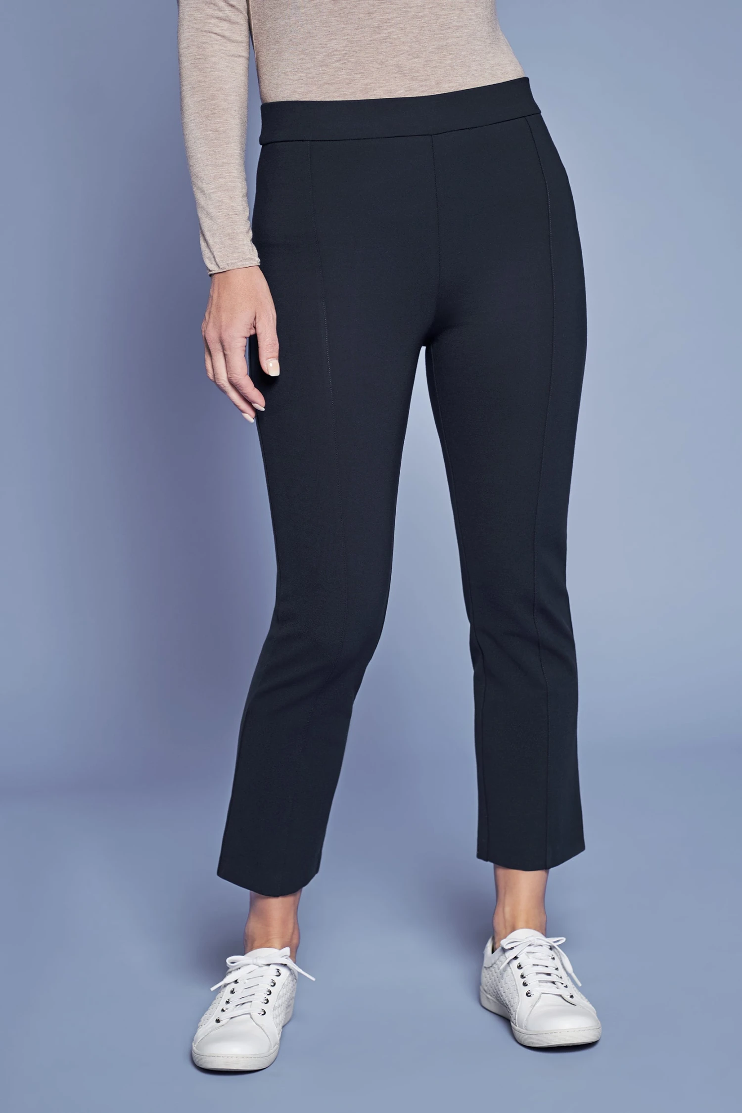 7/8th Button Back Ponte Pant 4 7/8th Button Back Ponte Pant - Image 2